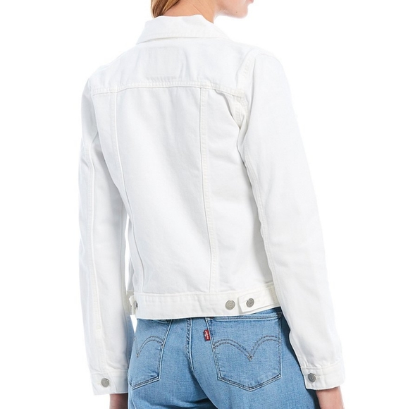 Levi's Original Denim Jean Trucker Jacket White - Picture 5 of 5